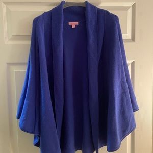 Lilly Pulitzer Cane Cashmere Cardigan - Blue - S